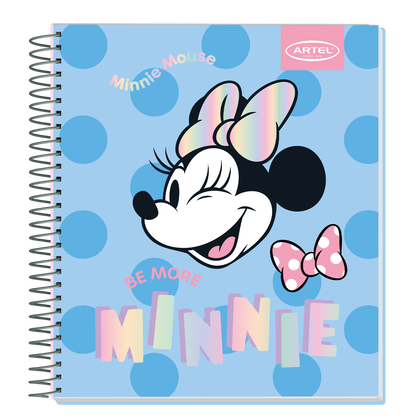 Cuaderno Book Artel 120 Hojas Minnie Lunares