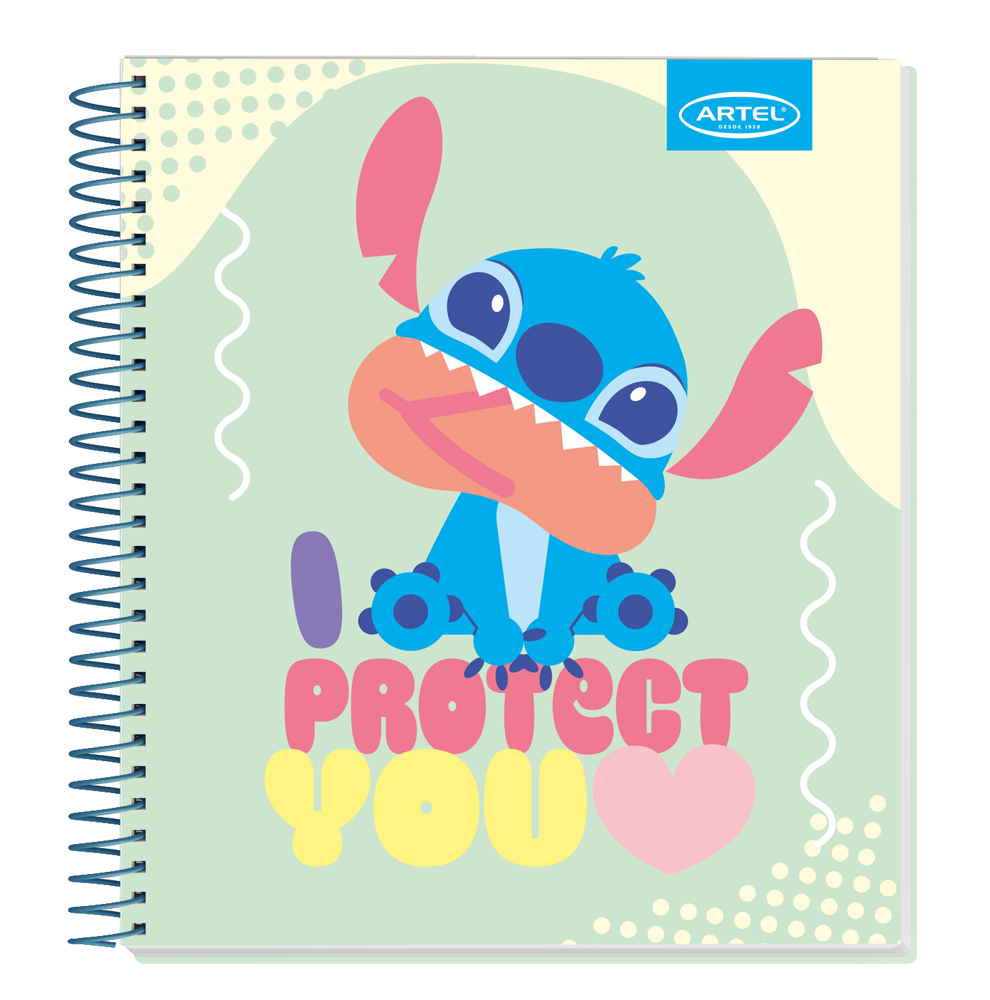 Cuaderno Book Artel 120 Hojas 7Mm Stitch Kawaii