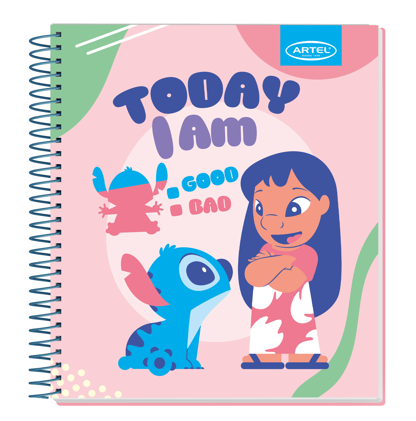 Cuaderno Book Artel 120 Hojas 7Mm Stitch Kawaii