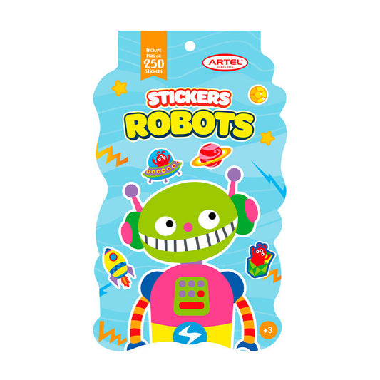Álbum de Stickers Artel Robots 250 Unidades