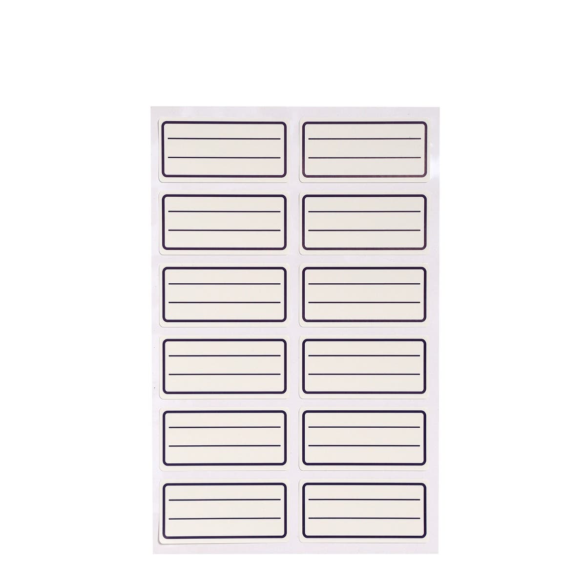Set 12 Etiquetas Nombre 35x70mm Estándar