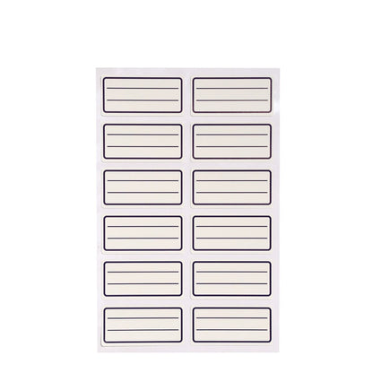 Set 12 Etiquetas Nombre 35x70mm Estándar