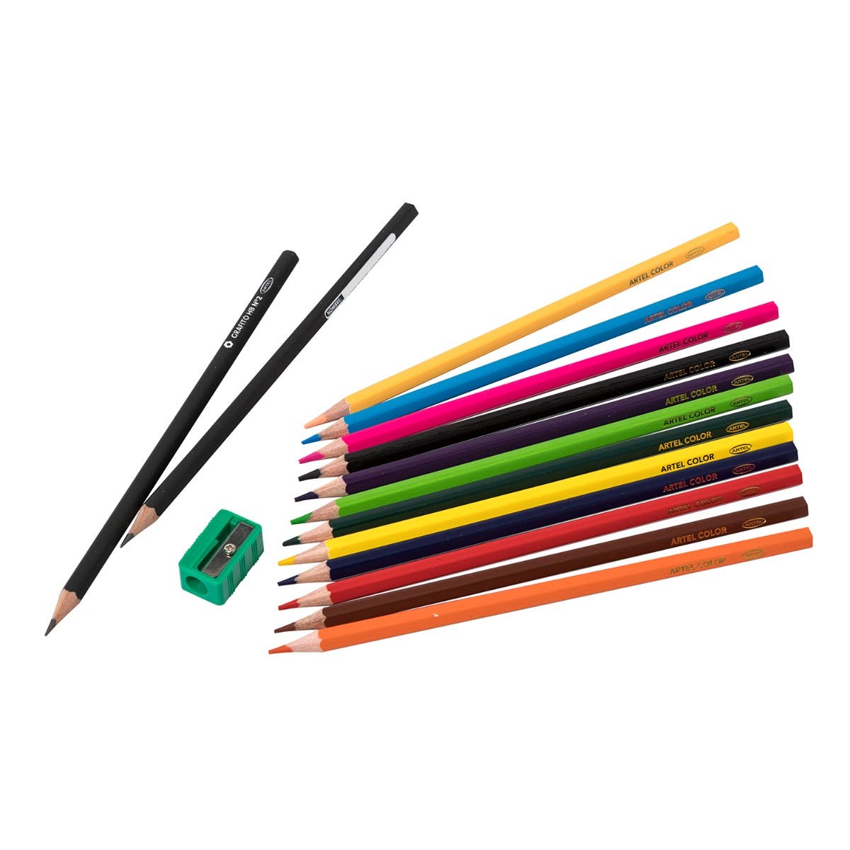 Estuche 12 Lápices de Color Largos Artel