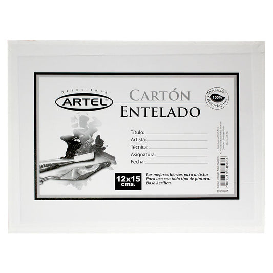 Cartón Entelado 12x15cm. Artel