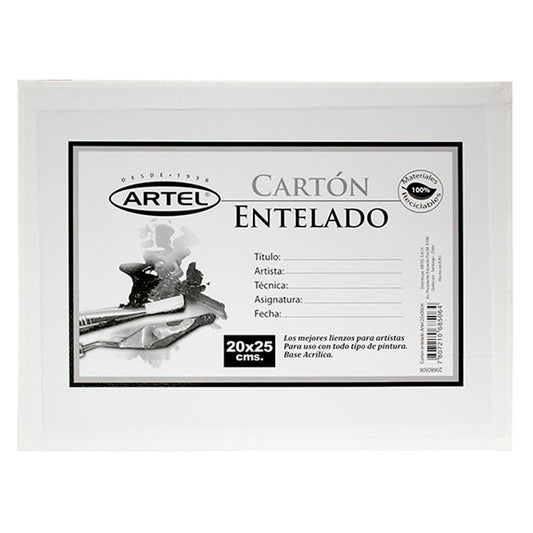 Cartón Entelado 20x25cm. Artel