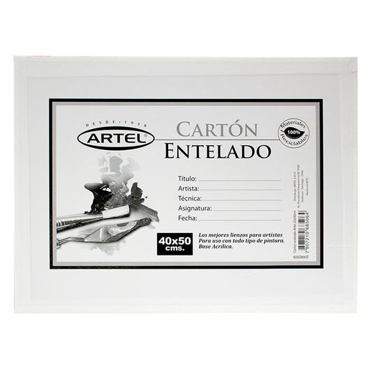 Cartón Entelado 40x50cm. Artel