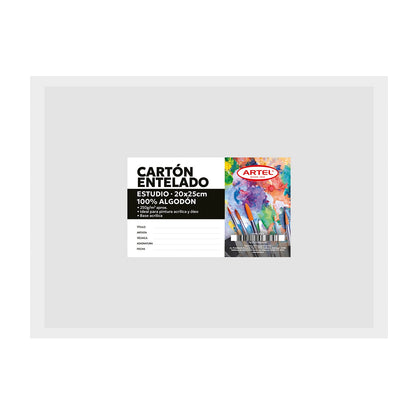 Cartón Entelado Artel 250 Gms  22X30Cm