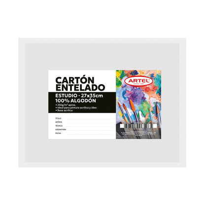 Cartón Entelado Artel 250 Gms  27X35Cm