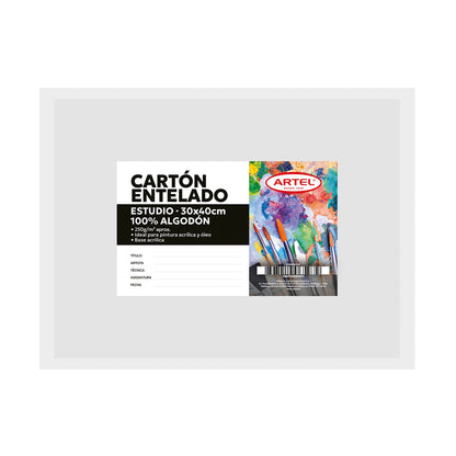 Cartón Entelado Artel 250 Gms  30X40Cm