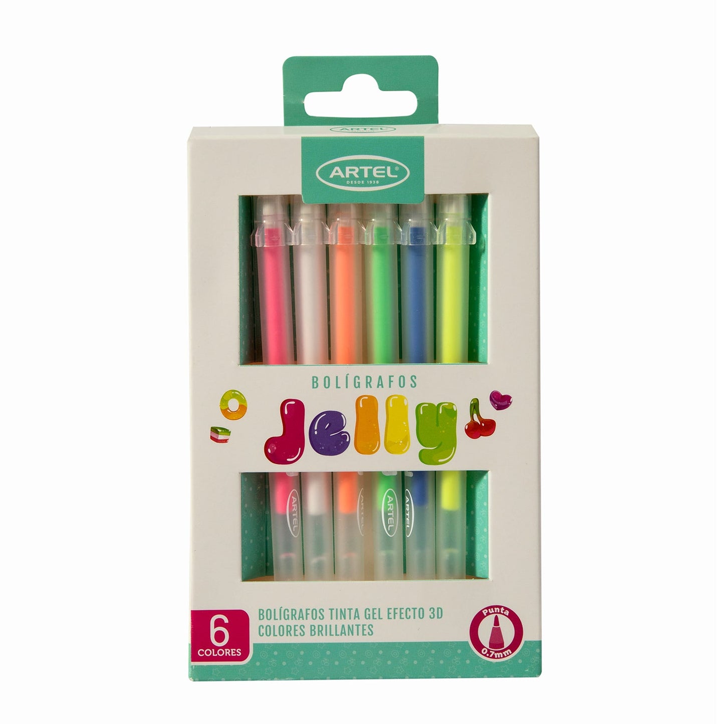 Estuche Bolígrafos Artel Jelly 6 Colores