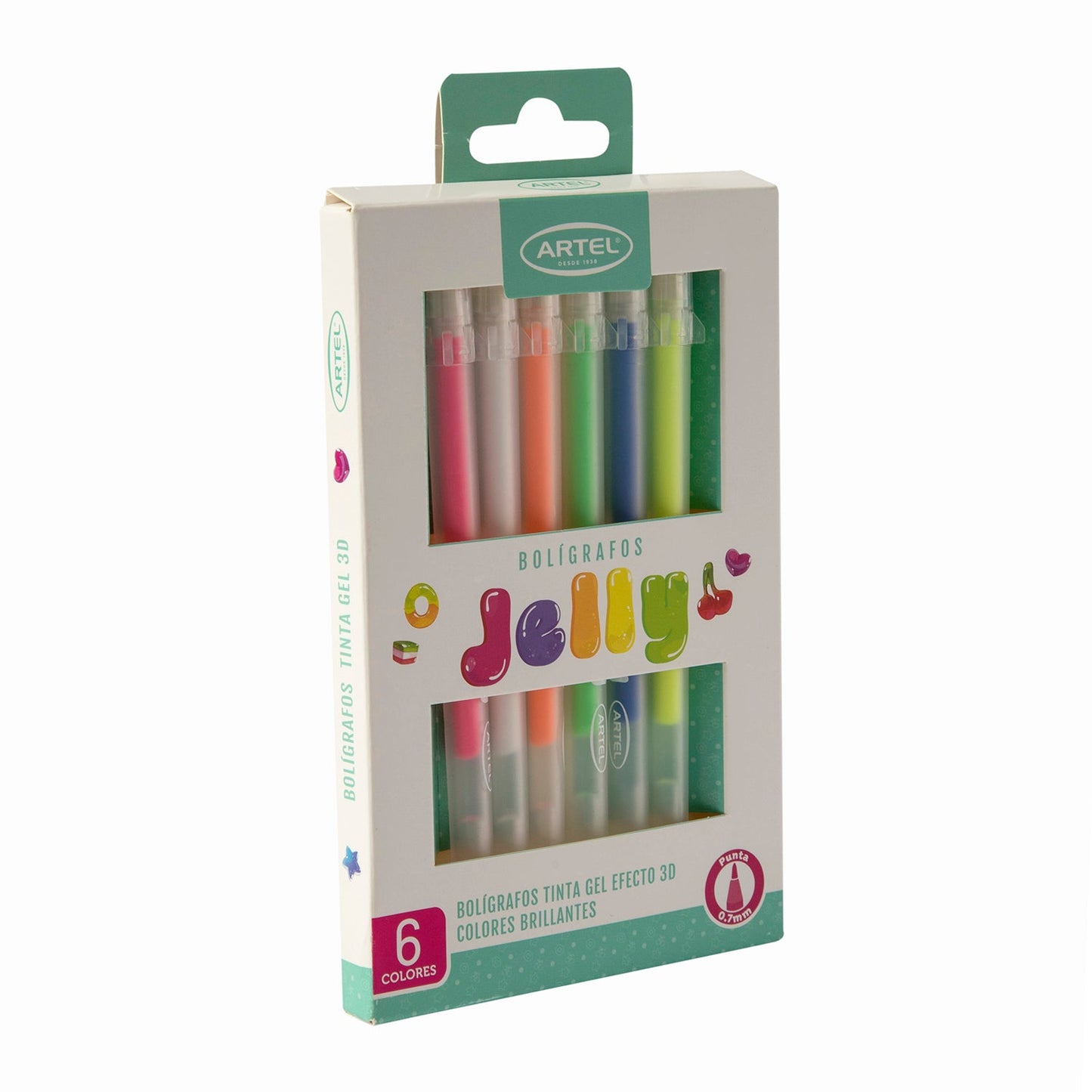 Estuche Bolígrafos Artel Jelly 6 Colores