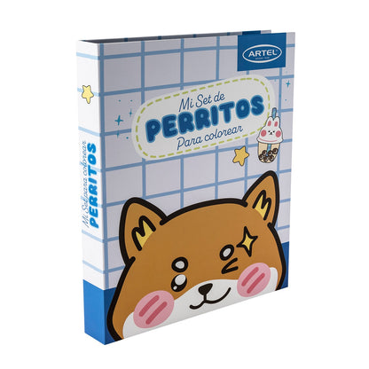 Mi set de perritos Artel para colorear