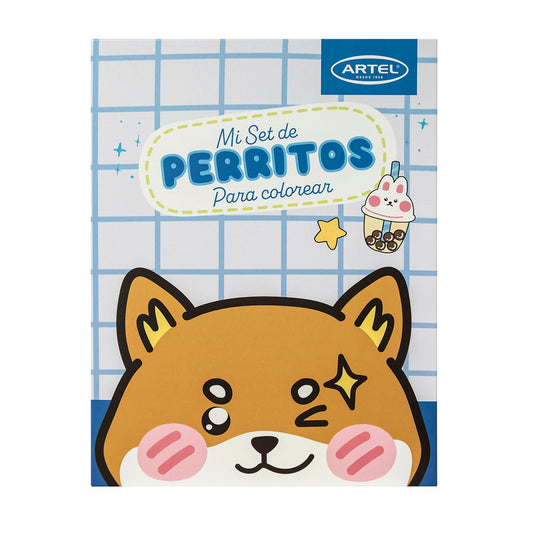 Mi set de perritos Artel para colorear