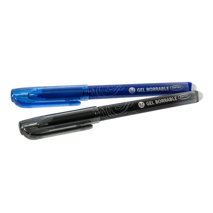 Bolígrafos Gel Borrable Artel Azul-Negro 2 Unidades