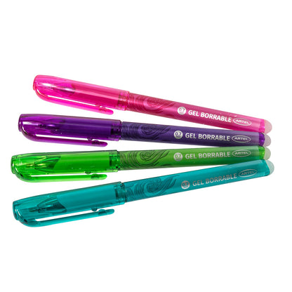 Bolígrafo Gel Borrable Artel Funcy 4 Unidades