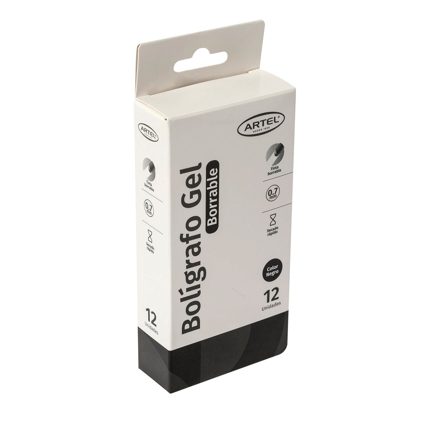 Bolígrafo Gel Borrable Artel Negro 1 Unidad