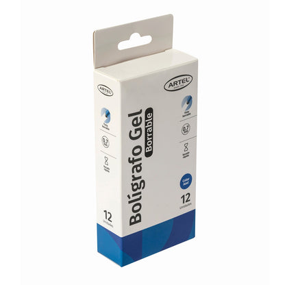Bolígrafo Gel Borrable Artel Azul Unidad