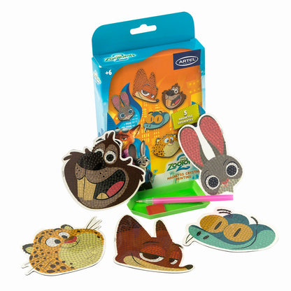 Set Magnetos Crystal Painting Artel Diseño Zootopia 2