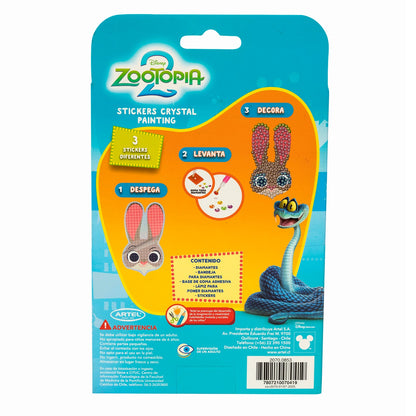 Set Stickers Crystal Painting Artel Diseño Zootopia 2