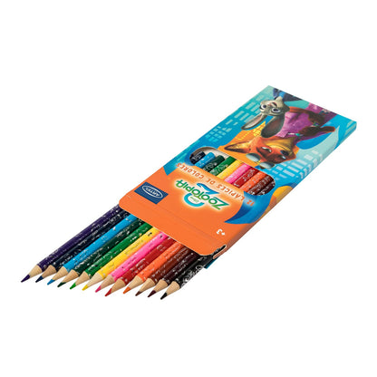 Estuche Lápices de Colores Artel 12 Unidades Diseño Zootopia 2