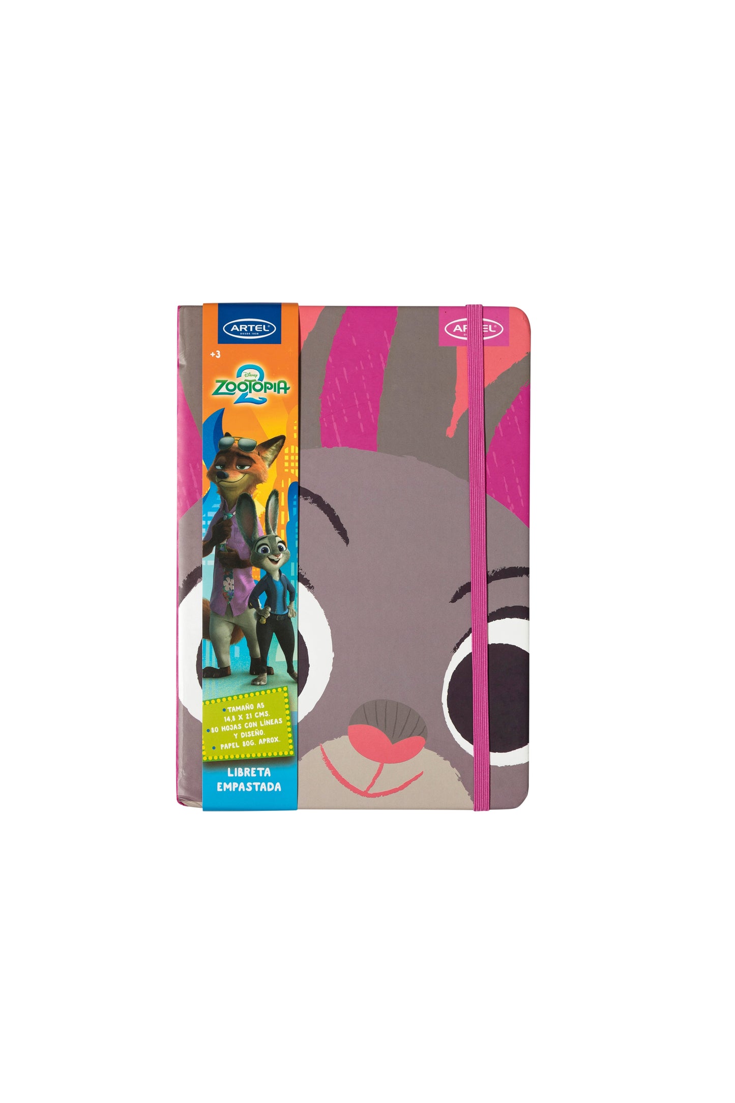 Libreta Artel A5 Diseño Zootopia 2