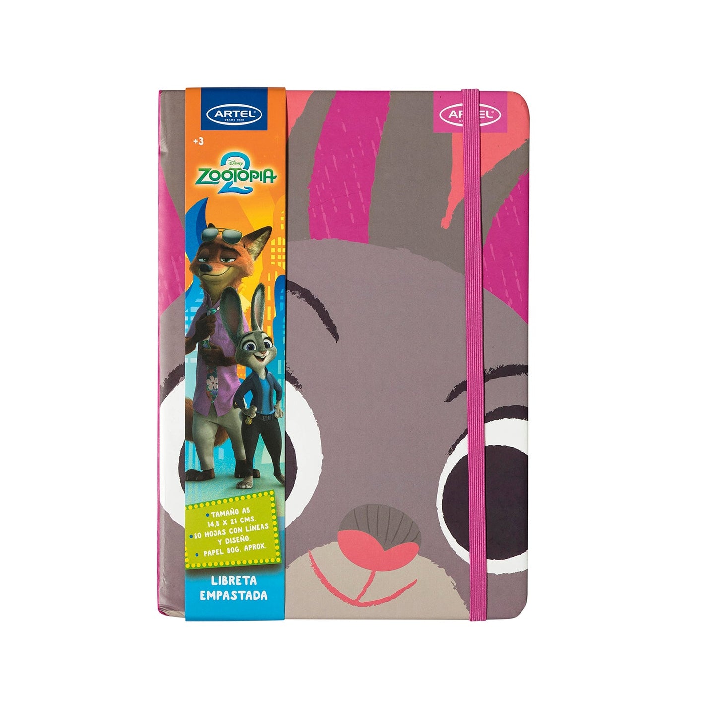 Libreta Artel A5 Diseño Zootopia 2
