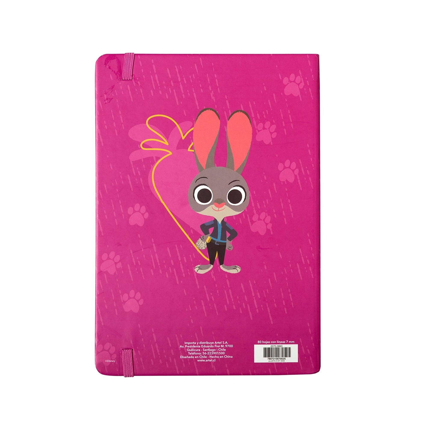 Libreta Artel A5 Diseño Zootopia 2
