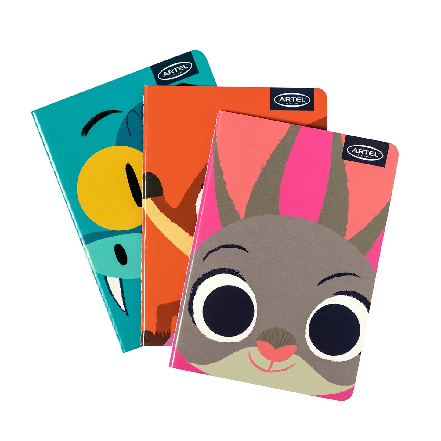 Set 3 Libretas Artel A6 Diseño Zootopia 2