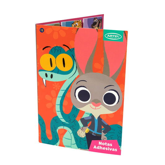 Set Notas Adhesivas Artel Diseño Zootopia 2