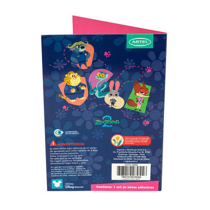 Set Notas Adhesivas Artel Diseño Zootopia 2