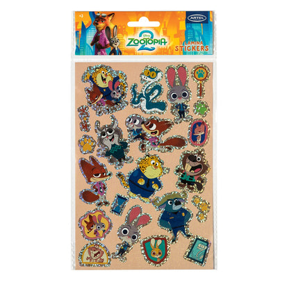 Lámina De Stickers Artel Diseño Zootopia 2