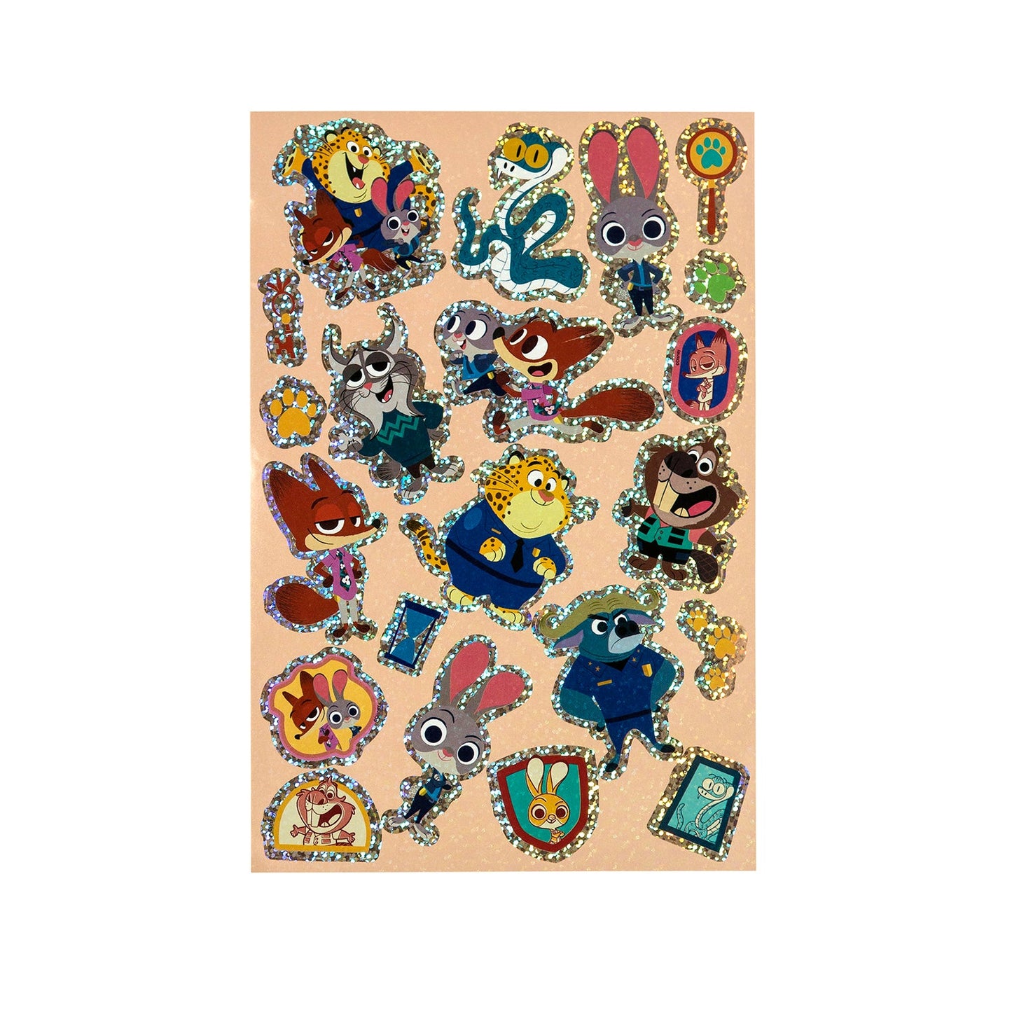 Lámina De Stickers Artel Diseño Zootopia 2