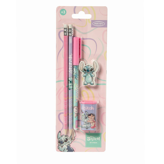 Set Escolar Artel 5 Piezas Diseño Stitch