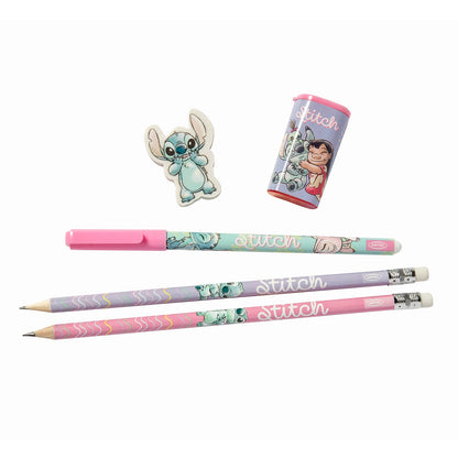 Set Escolar Artel 5 Piezas Diseño Stitch