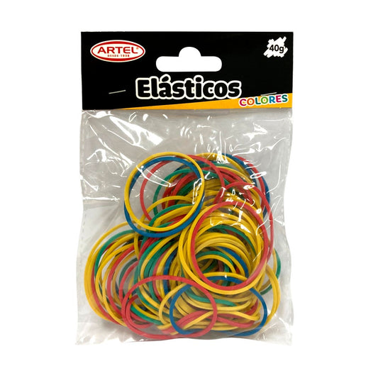 Elasticos Colores Surtido,40g. Artel