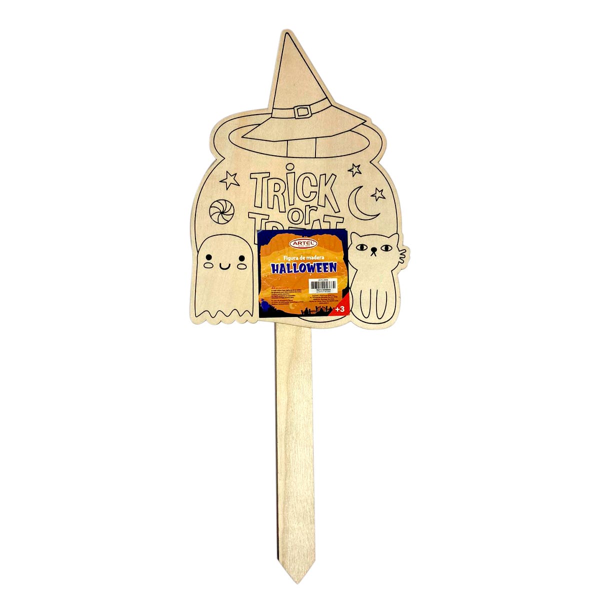 Figura madera Halloween