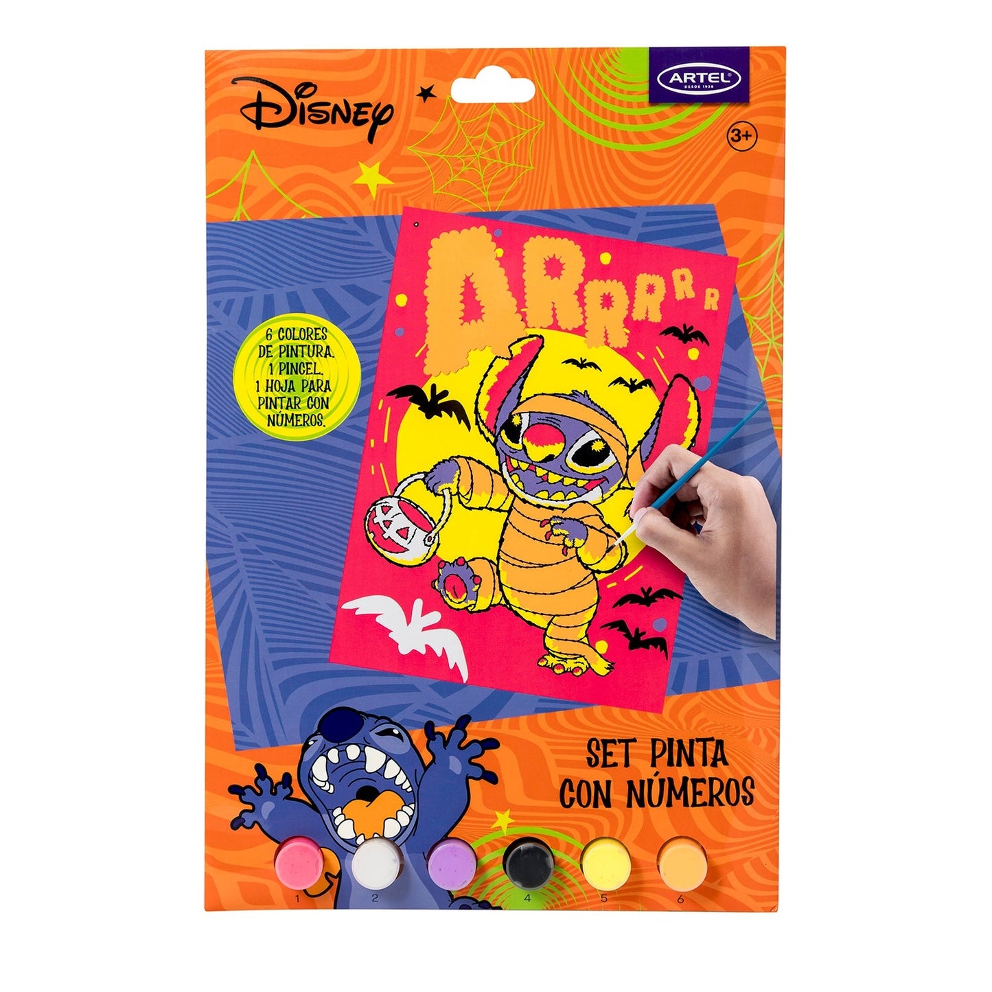 Set Pinta Por Números Artel Diseño Disney Halloween