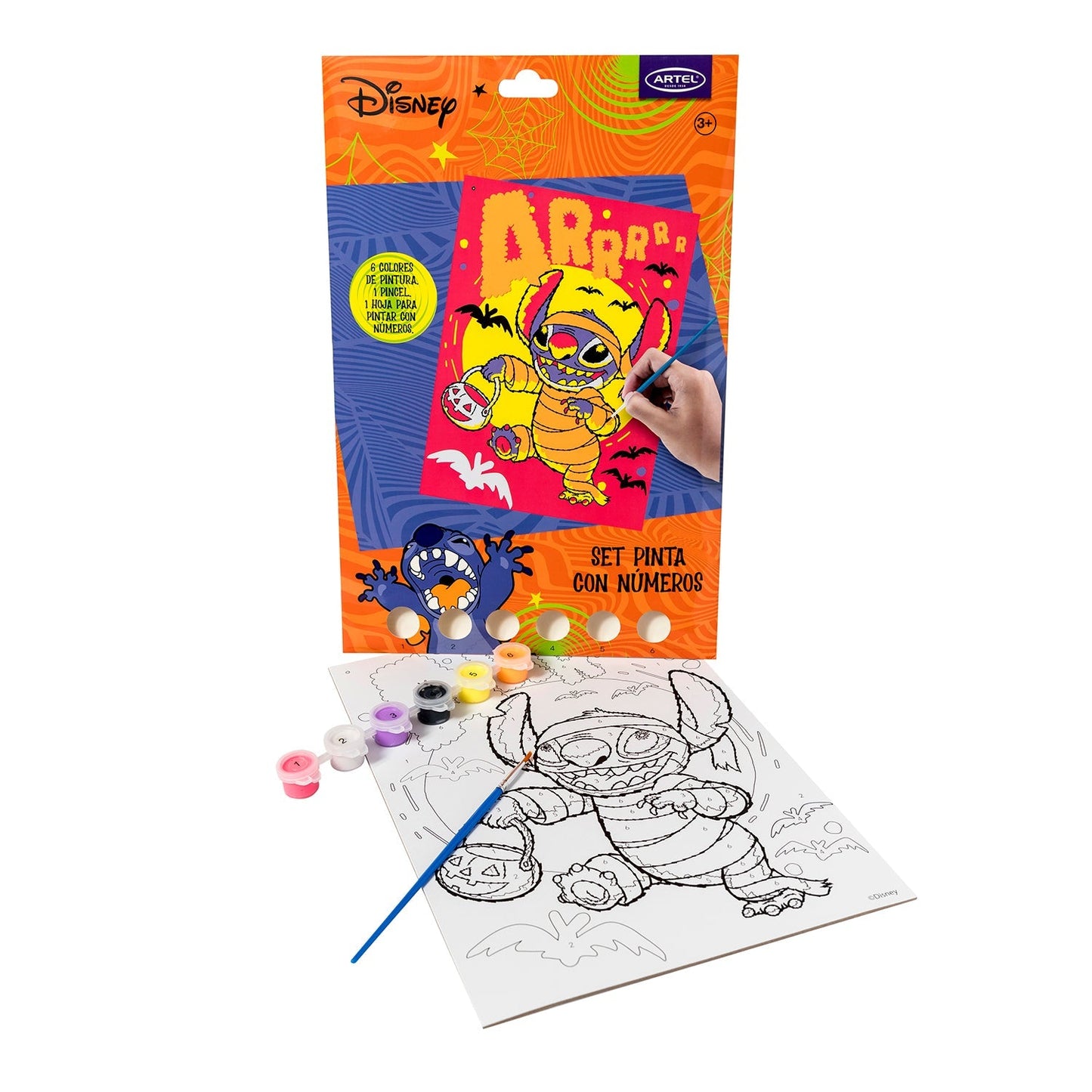 Set Pinta Por Números Artel Diseño Disney Halloween