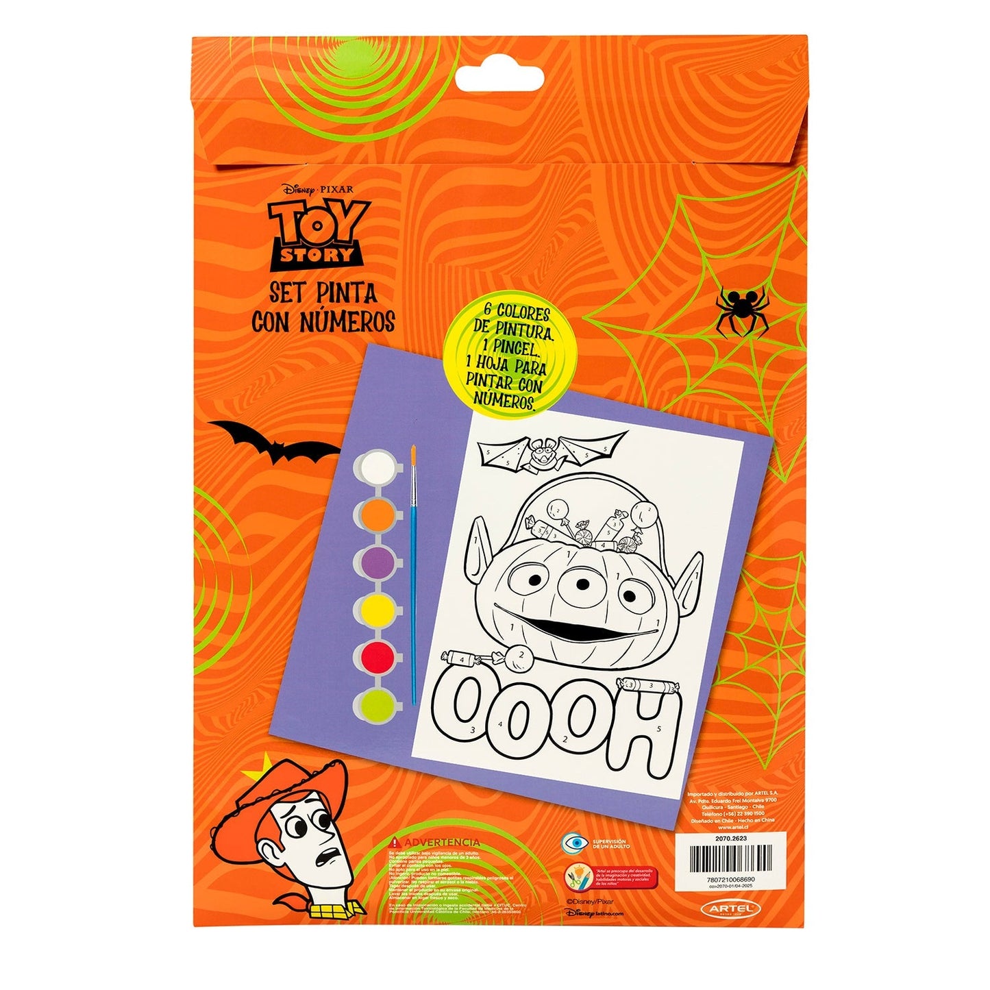 Set Pinta Por Números Artel Diseño Disney Halloween