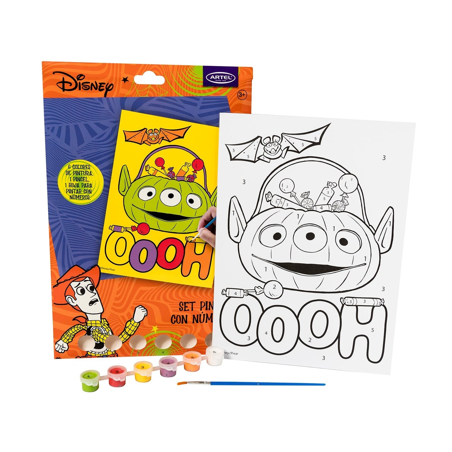 Set Pinta Por Números Artel Diseño Disney Halloween