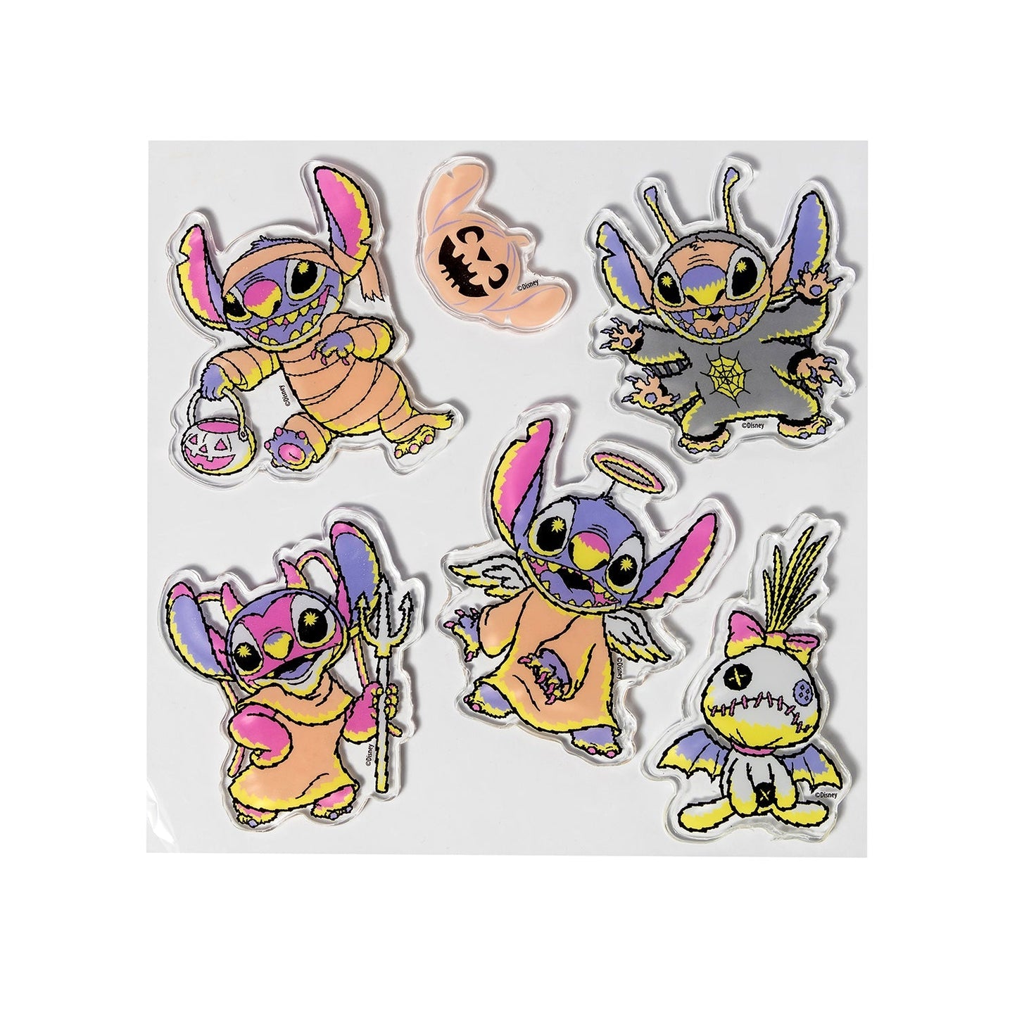 Stickers Ventana Gel Artel Diseño  Disney Halloween
