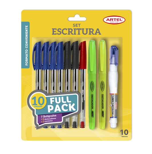 Set Bolígrafosartel 7 Fx + 2 Des + Corrector