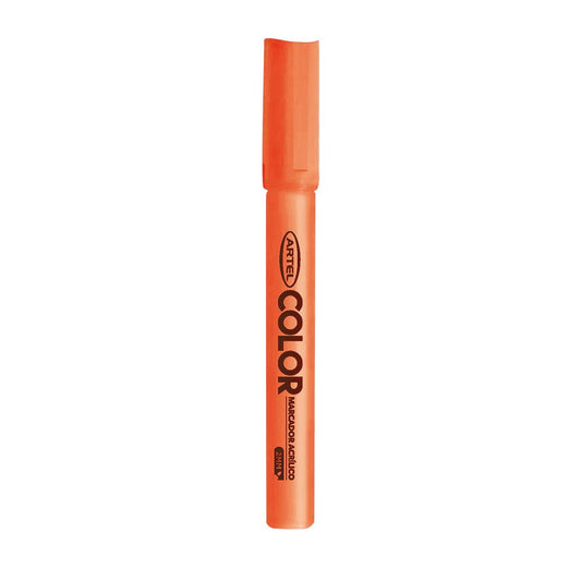 Marcador Acrilico Artel 1mm Fluor Naranjo