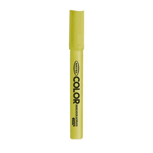 Marcador Acrilico Artel 2mm Fluor Amarillo