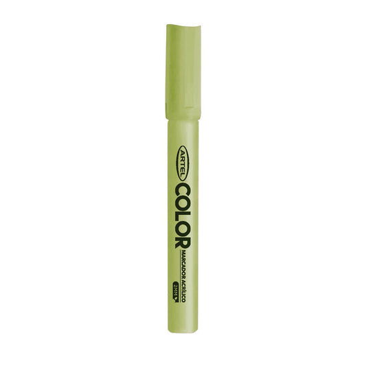 Marcador Acrilico Artel 2mm Fluor Verde