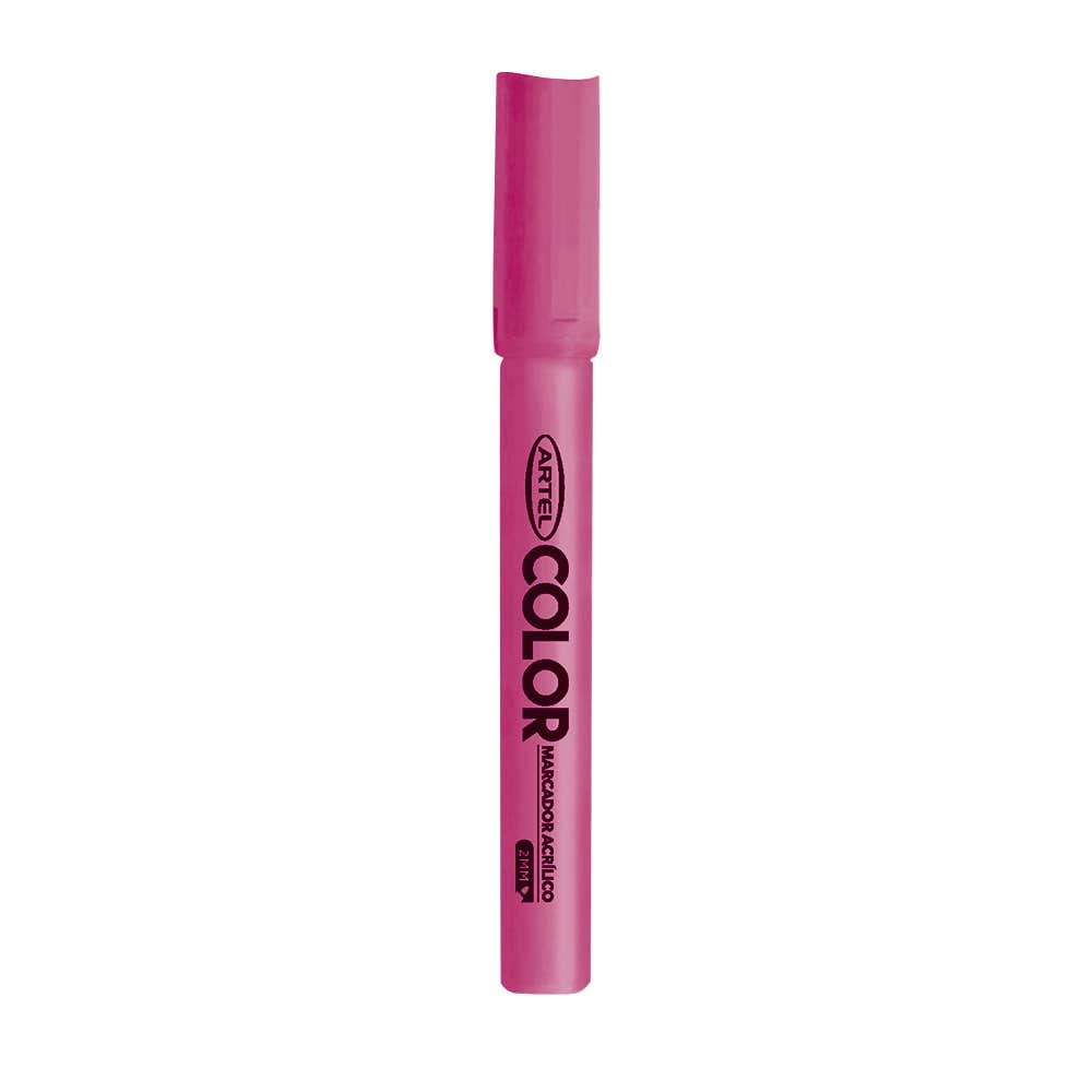 Marcador Acrilico Artel 2mm Fluor Rosa