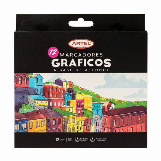 Est.Marcadores Gráficos 12 Colores