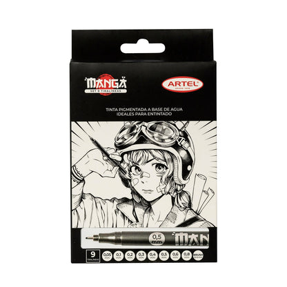 Set Tiralíneas Artel Manga 9 Unidades