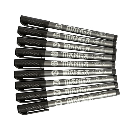 Set Tiralíneas Artel Manga 9 Unidades