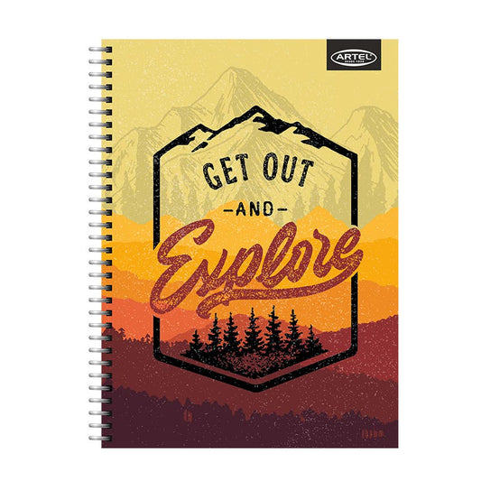 CUADERNO ESPECIAL ARTEL 150 HOJAS DISEÑO VINTAGE 2024